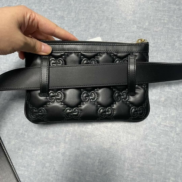 100% Authentic Gucci GG Matelasse Utility Belt Bag 85/34 - Picture 2 of 12